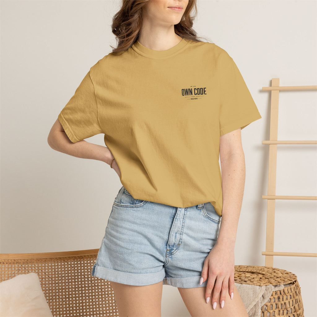Dawn Cobre Minimal Logo T-Shirt — Garment-Dyed Casual Tee